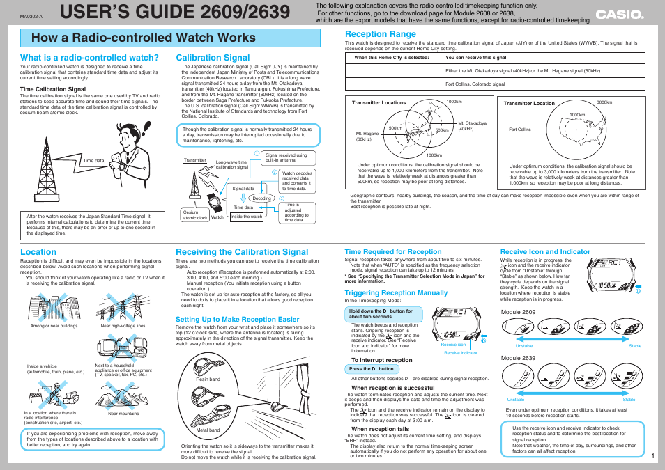 G-Shock GW-300BTJ-10JR User Manual | 2 pages