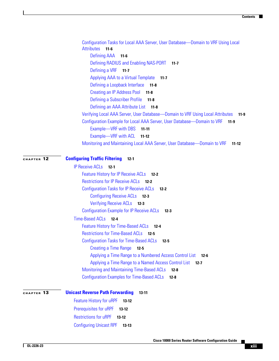 Cisco 10000 User Manual | Page 13 / 556