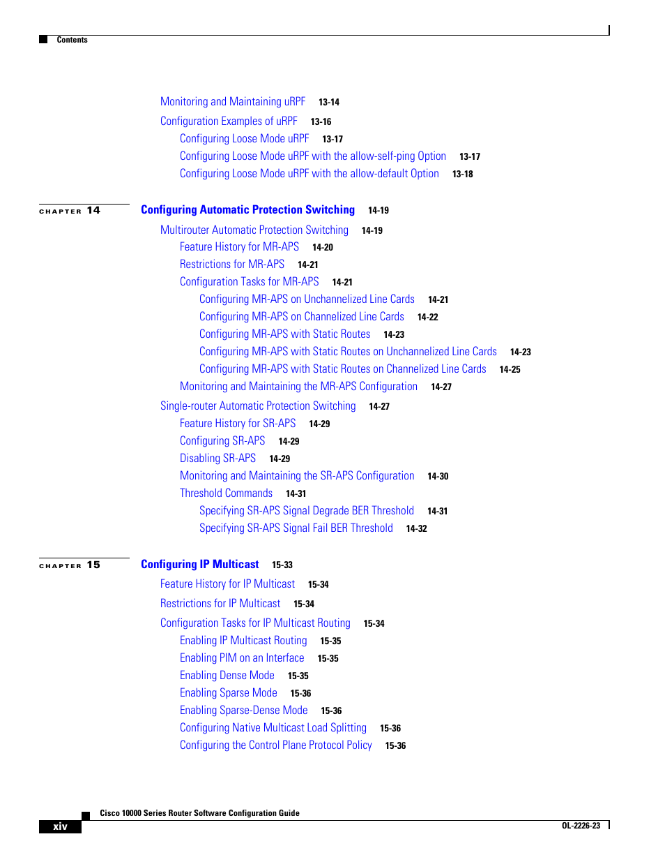 Cisco 10000 User Manual | Page 14 / 556