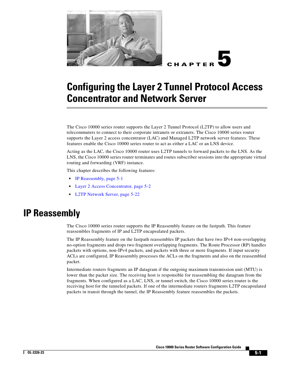 Ip reassembly, C h a p t e r | Cisco 10000 User Manual | Page 165 / 556