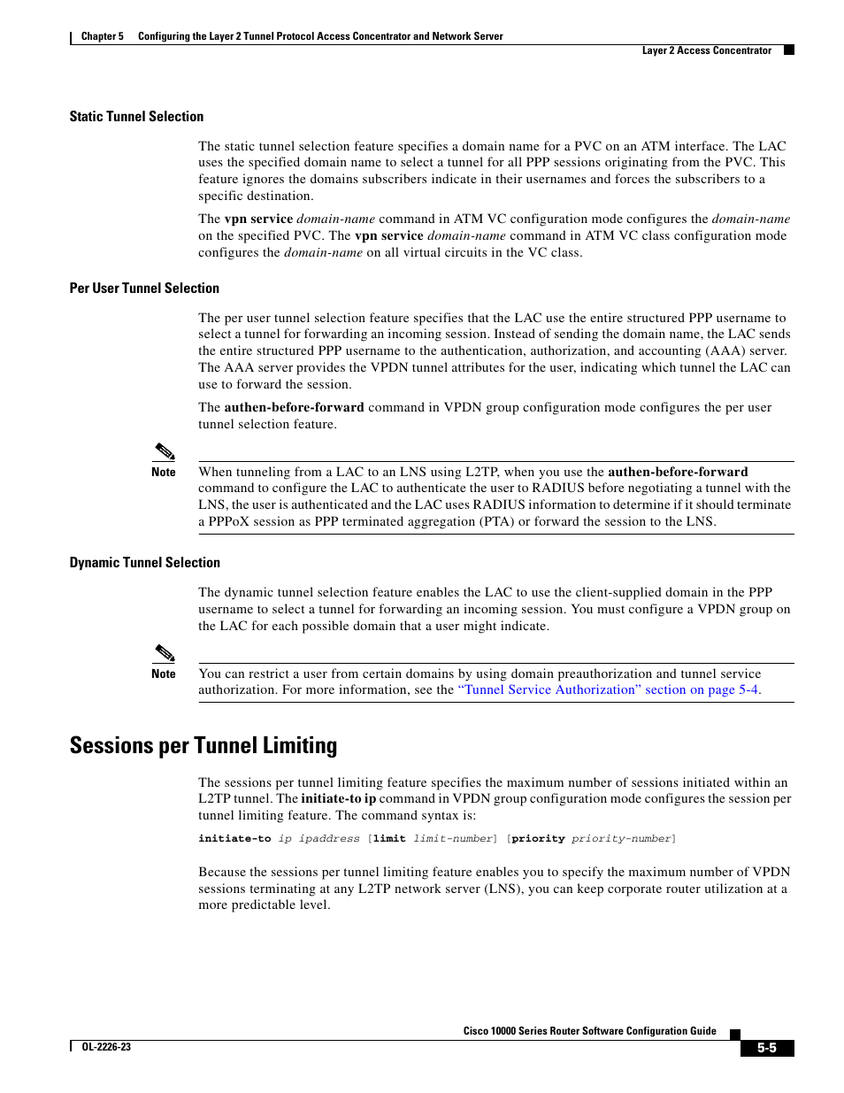 Sessions per tunnel limiting | Cisco 10000 User Manual | Page 169 / 556