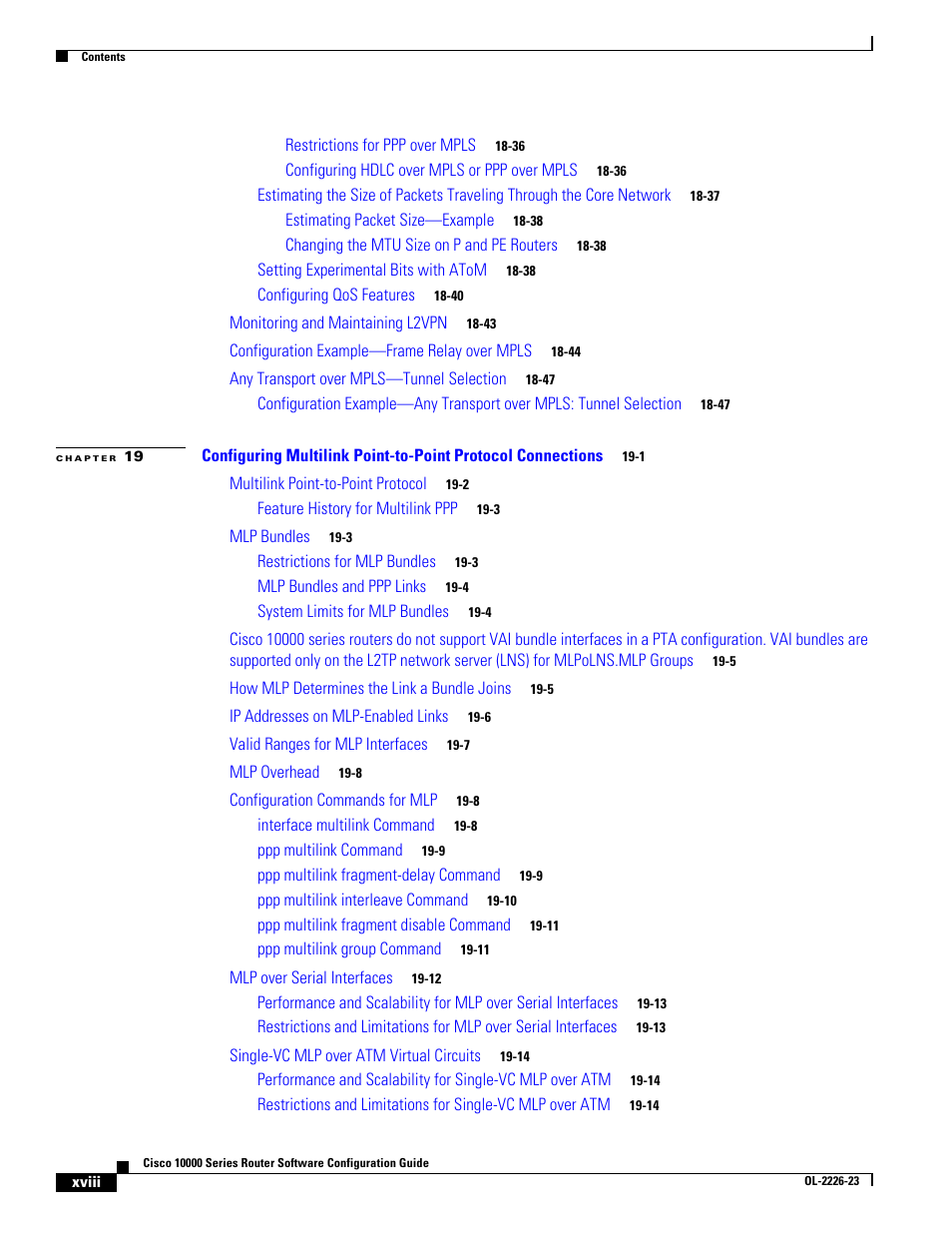 Cisco 10000 User Manual | Page 18 / 556