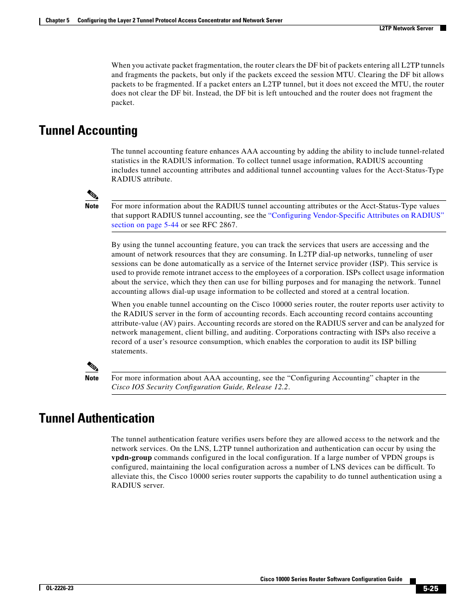 Tunnel accounting, Tunnel authentication | Cisco 10000 User Manual | Page 189 / 556