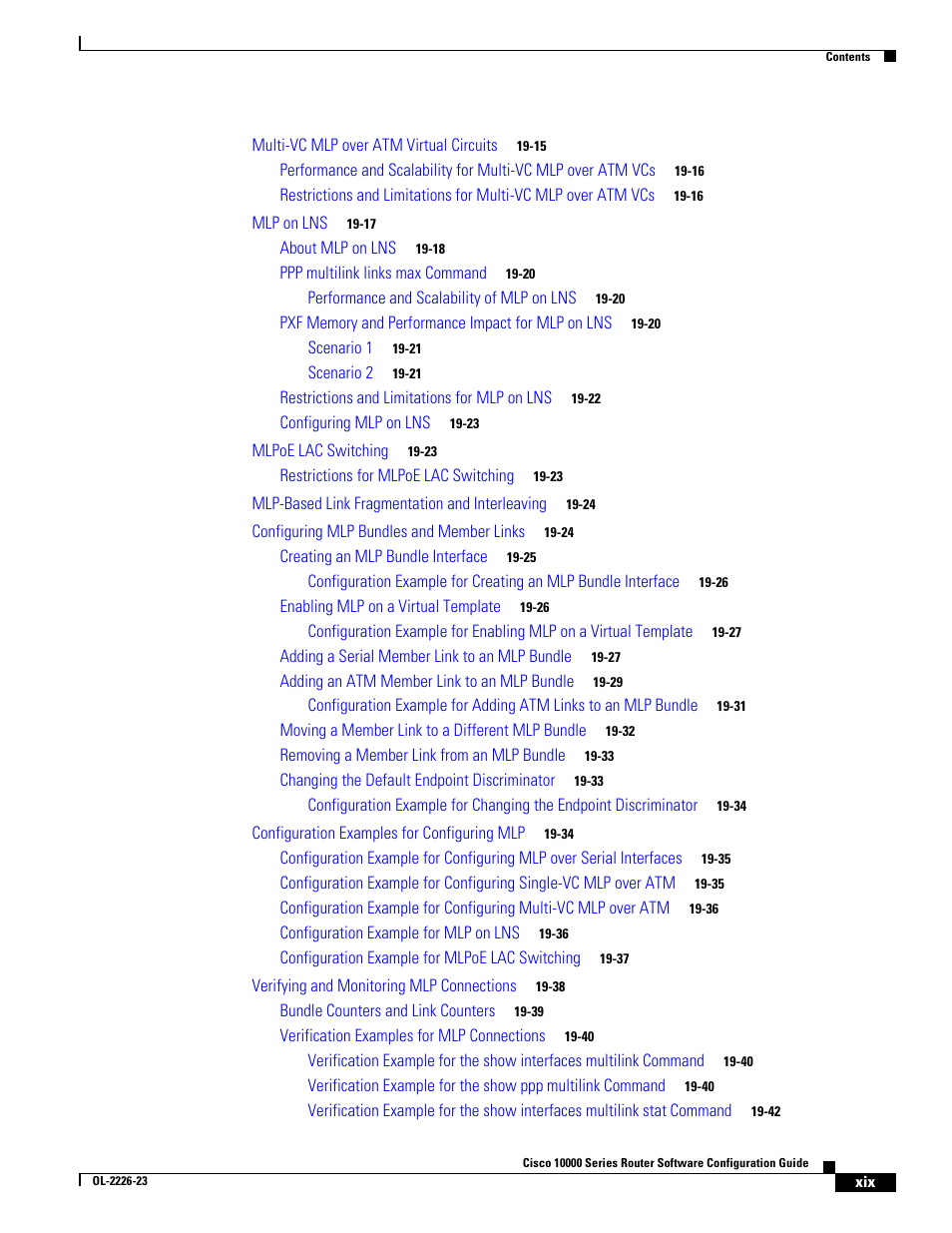 Cisco 10000 User Manual | Page 19 / 556