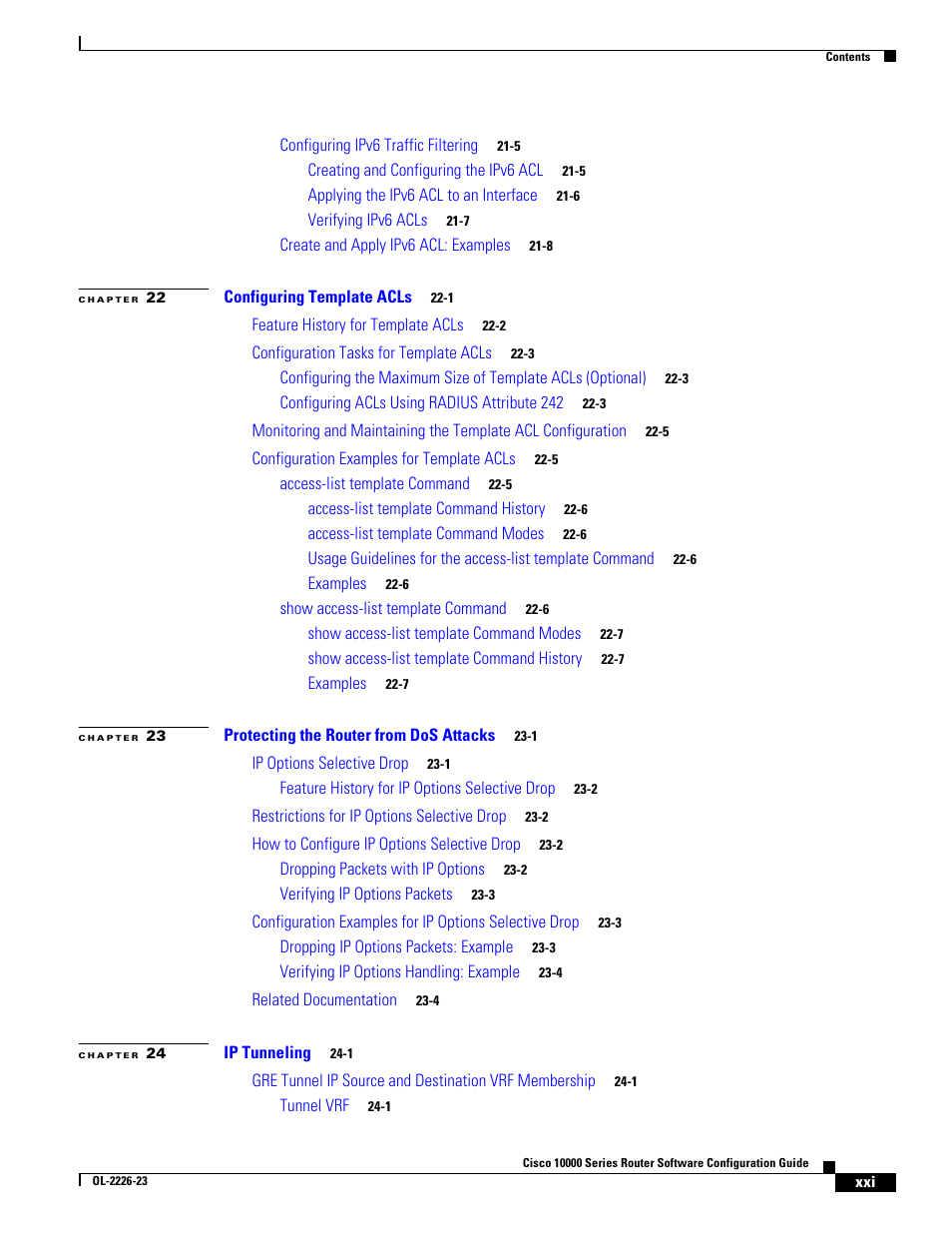 Cisco 10000 User Manual | Page 21 / 556