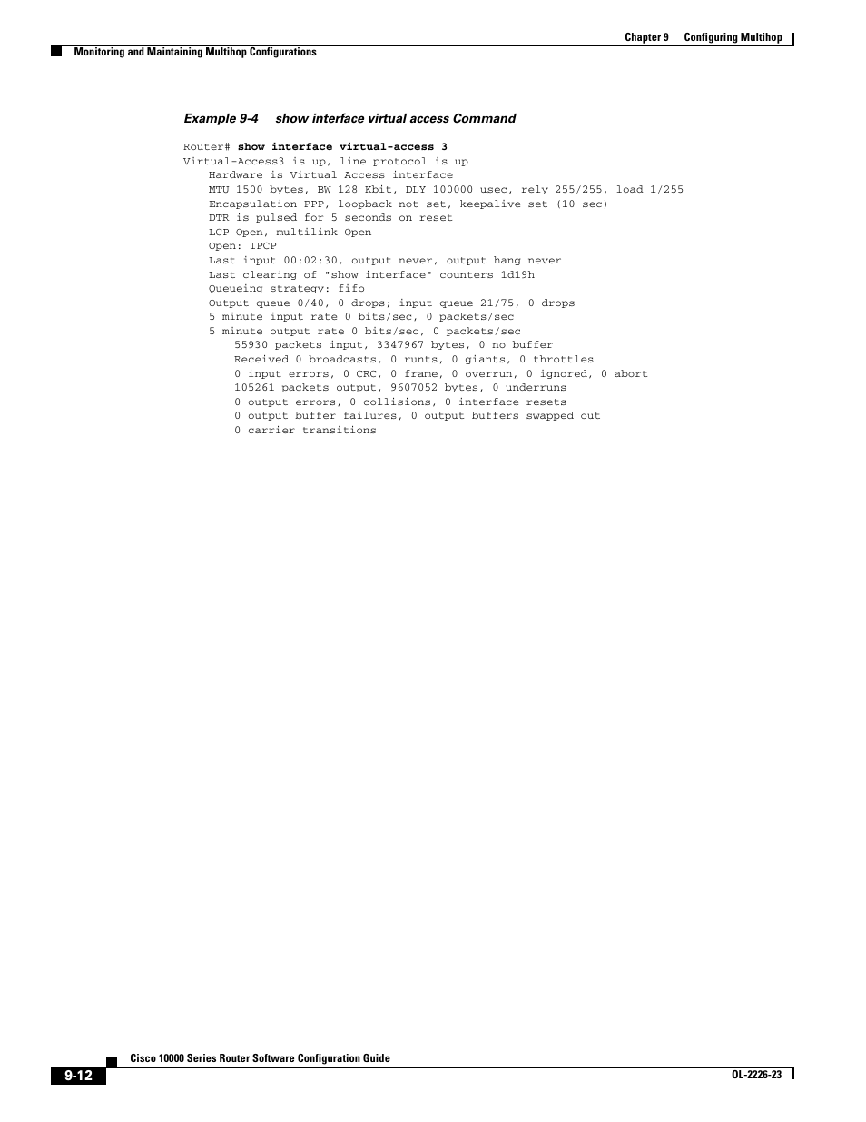 Example 9-4, Uses | Cisco 10000 User Manual | Page 270 / 556