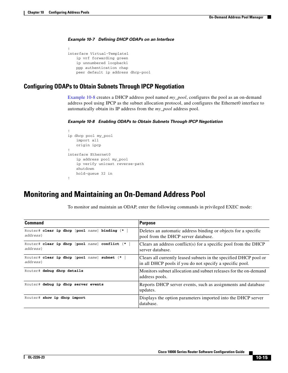 Example 10-7 | Cisco 10000 User Manual | Page 285 / 556