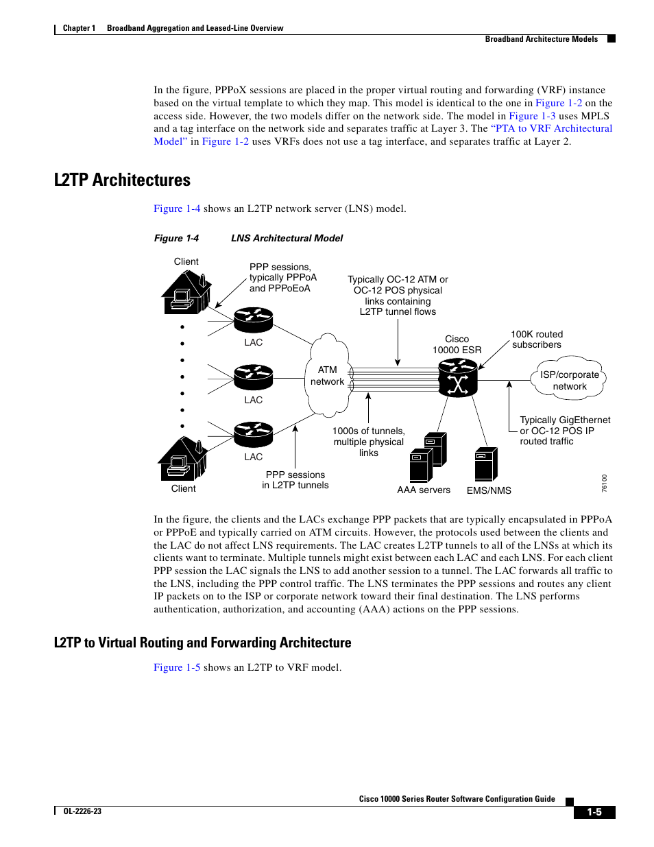L2tp architectures | Cisco 10000 User Manual | Page 37 / 556