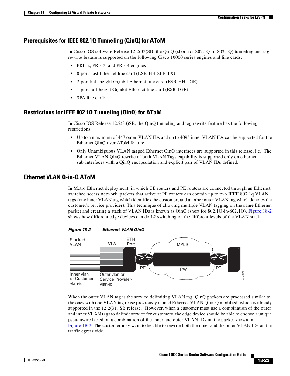 Ethernet vlan q-in-q atom | Cisco 10000 User Manual | Page 391 / 556