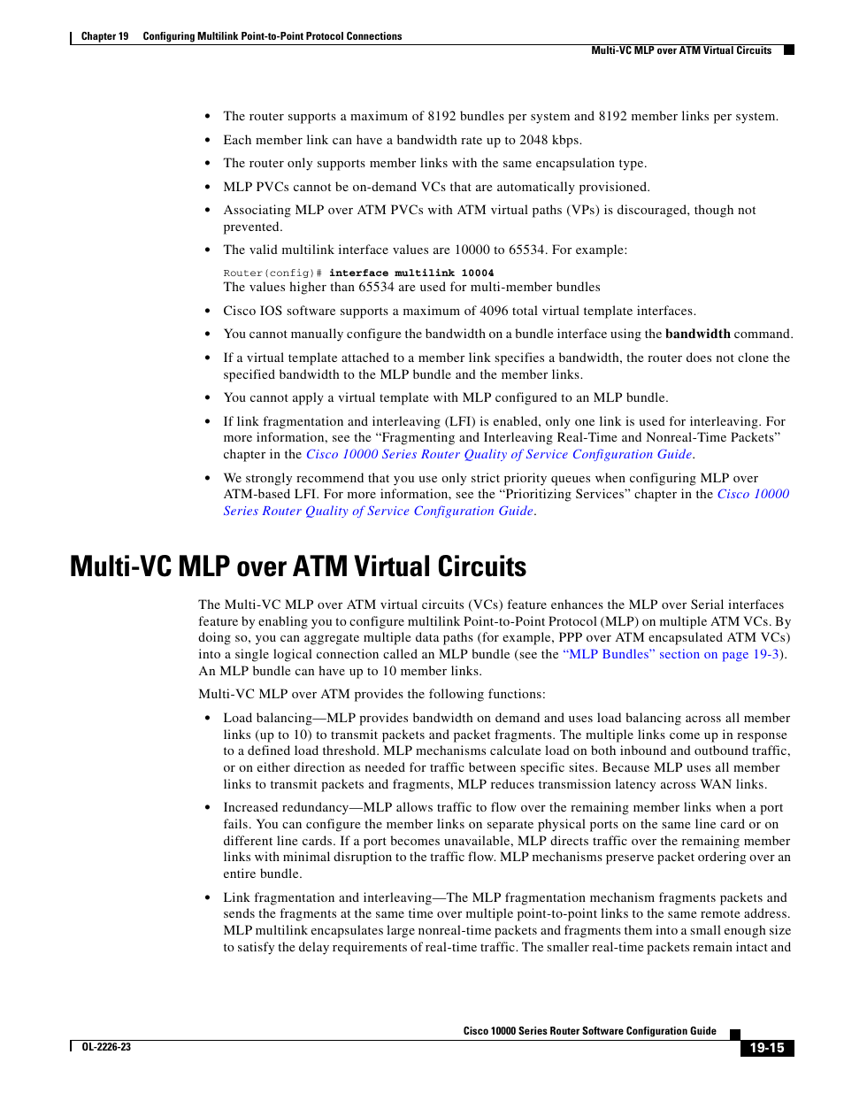 Multi-vc mlp over atm virtual circuits | Cisco 10000 User Manual | Page 433 / 556