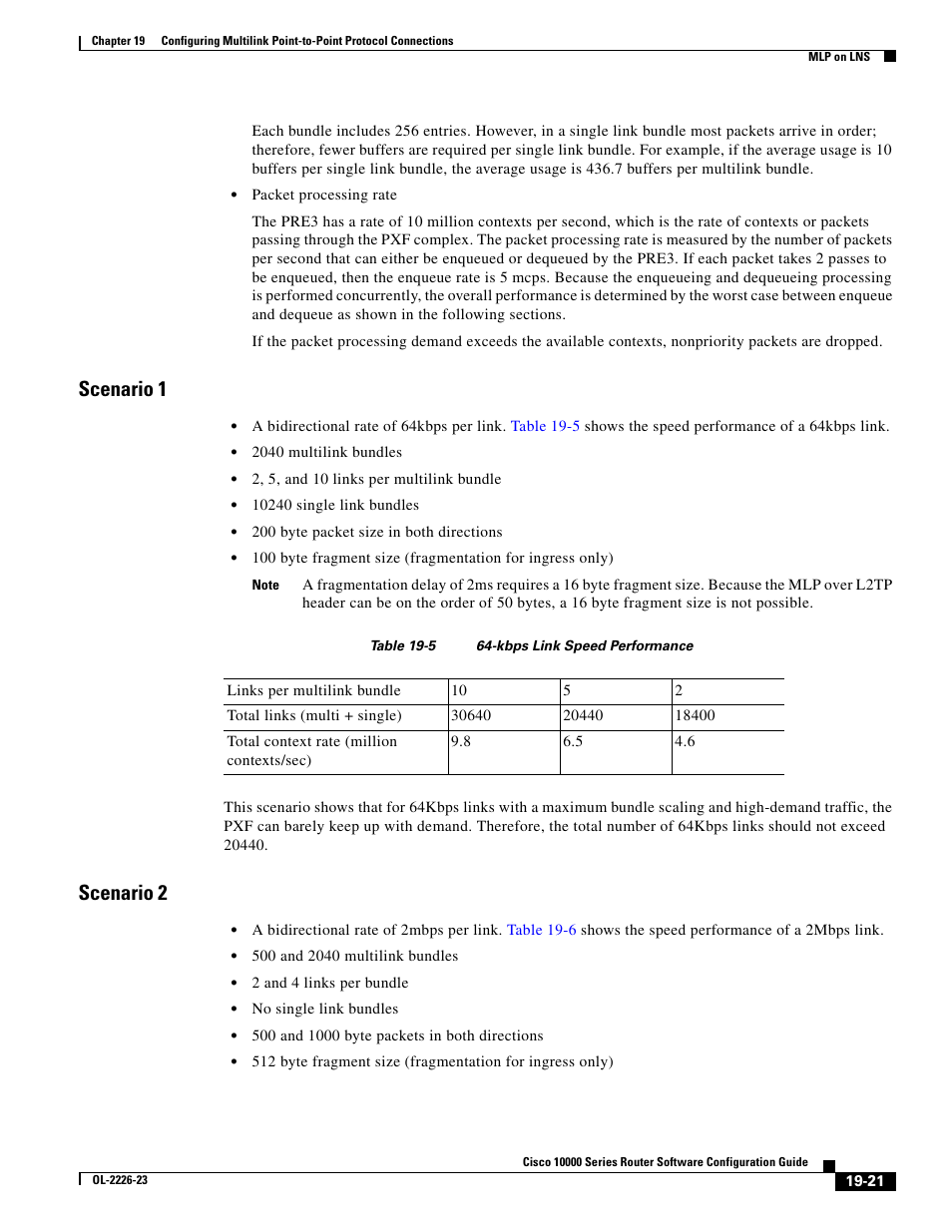 Scenario 1, Scenario 2 | Cisco 10000 User Manual | Page 439 / 556