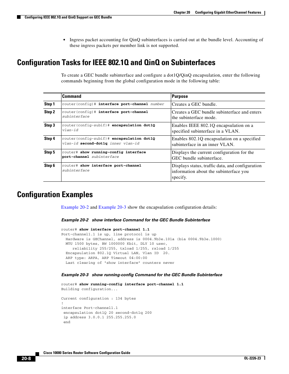 Configuration examples | Cisco 10000 User Manual | Page 470 / 556