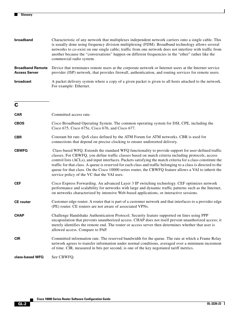 Cisco 10000 User Manual | Page 518 / 556