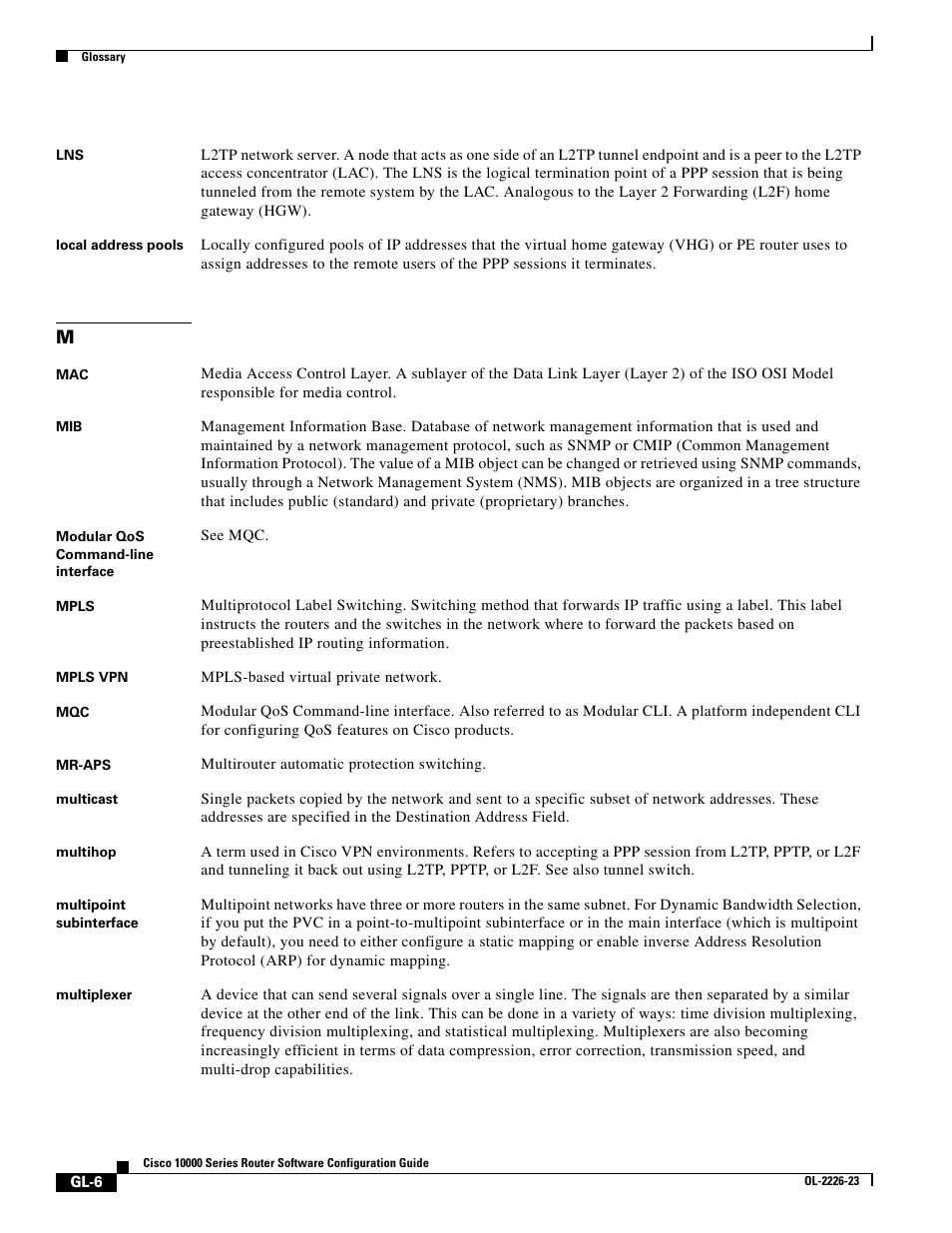 Cisco 10000 User Manual | Page 522 / 556