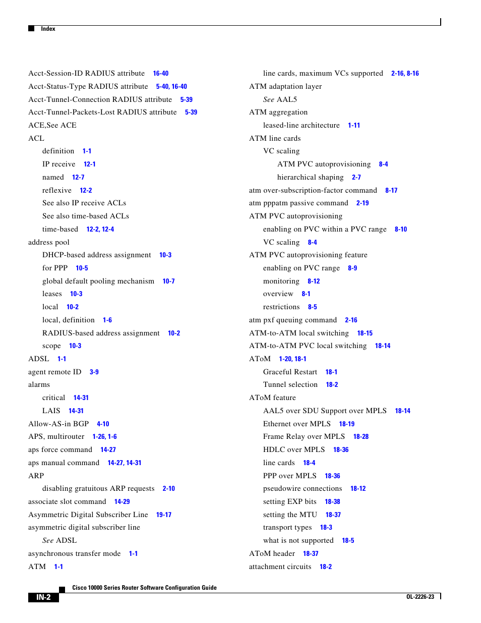 Cisco 10000 User Manual | Page 530 / 556