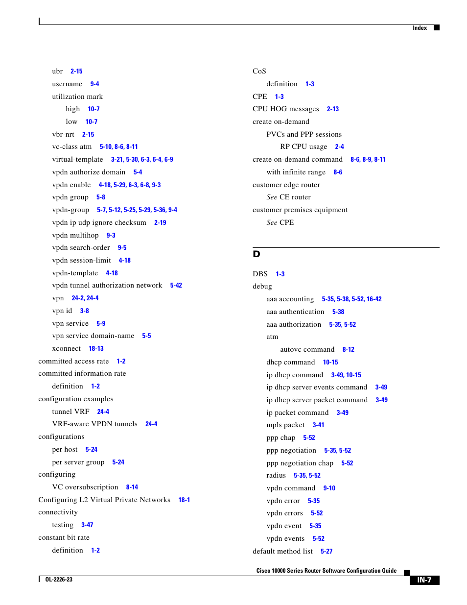 Cisco 10000 User Manual | Page 535 / 556