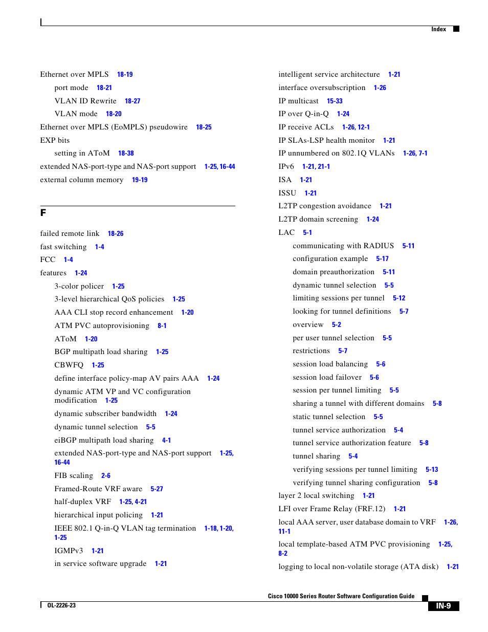 Cisco 10000 User Manual | Page 537 / 556