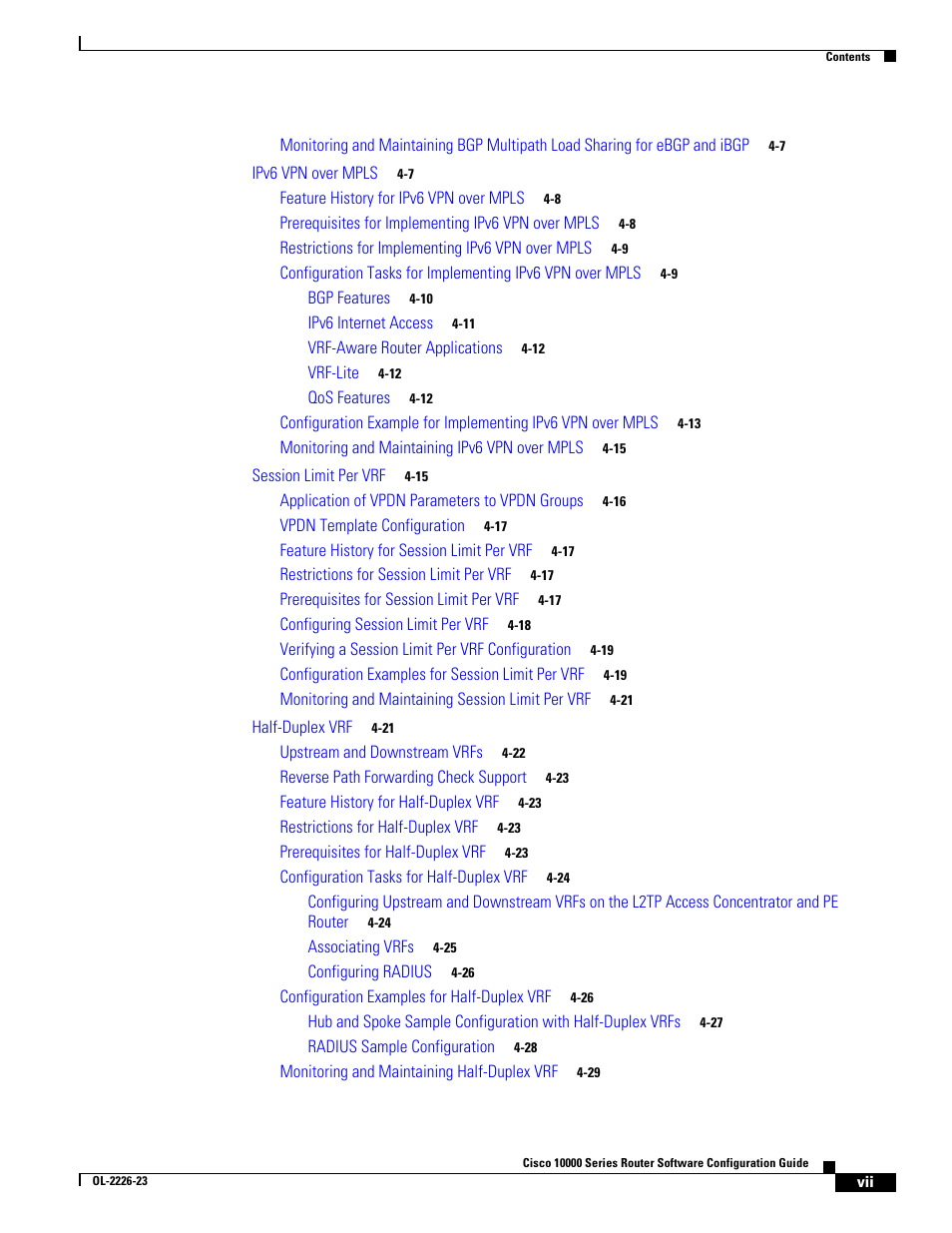Cisco 10000 User Manual | Page 7 / 556