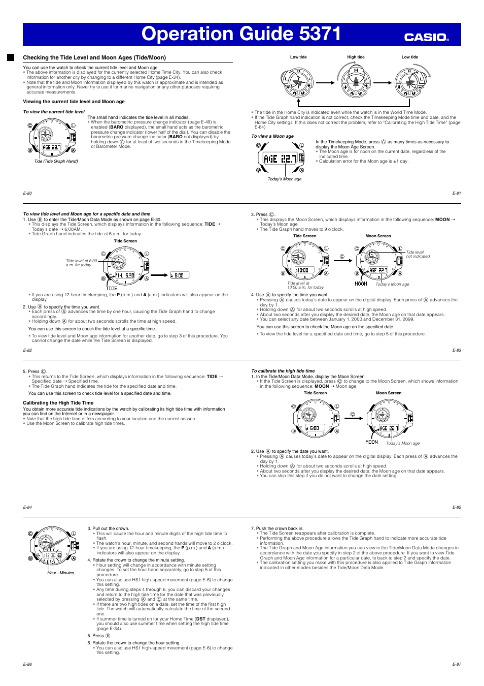 Operation guide 5371 | G-Shock GWN1000-9A User Manual | Page 11 / 15