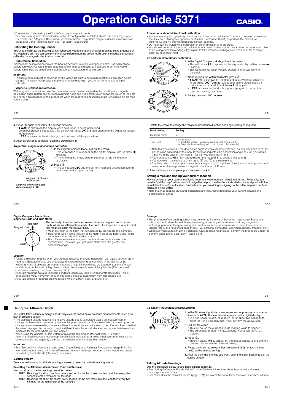 Operation guide 5371 | G-Shock GWN1000-9A User Manual | Page 8 / 15