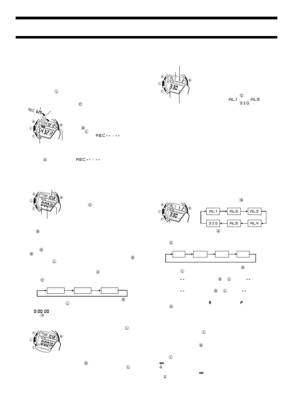 Countdown alarm, Alarm | G-Shock DWG-100UJ-9JR User Manual | Page 3 / 5