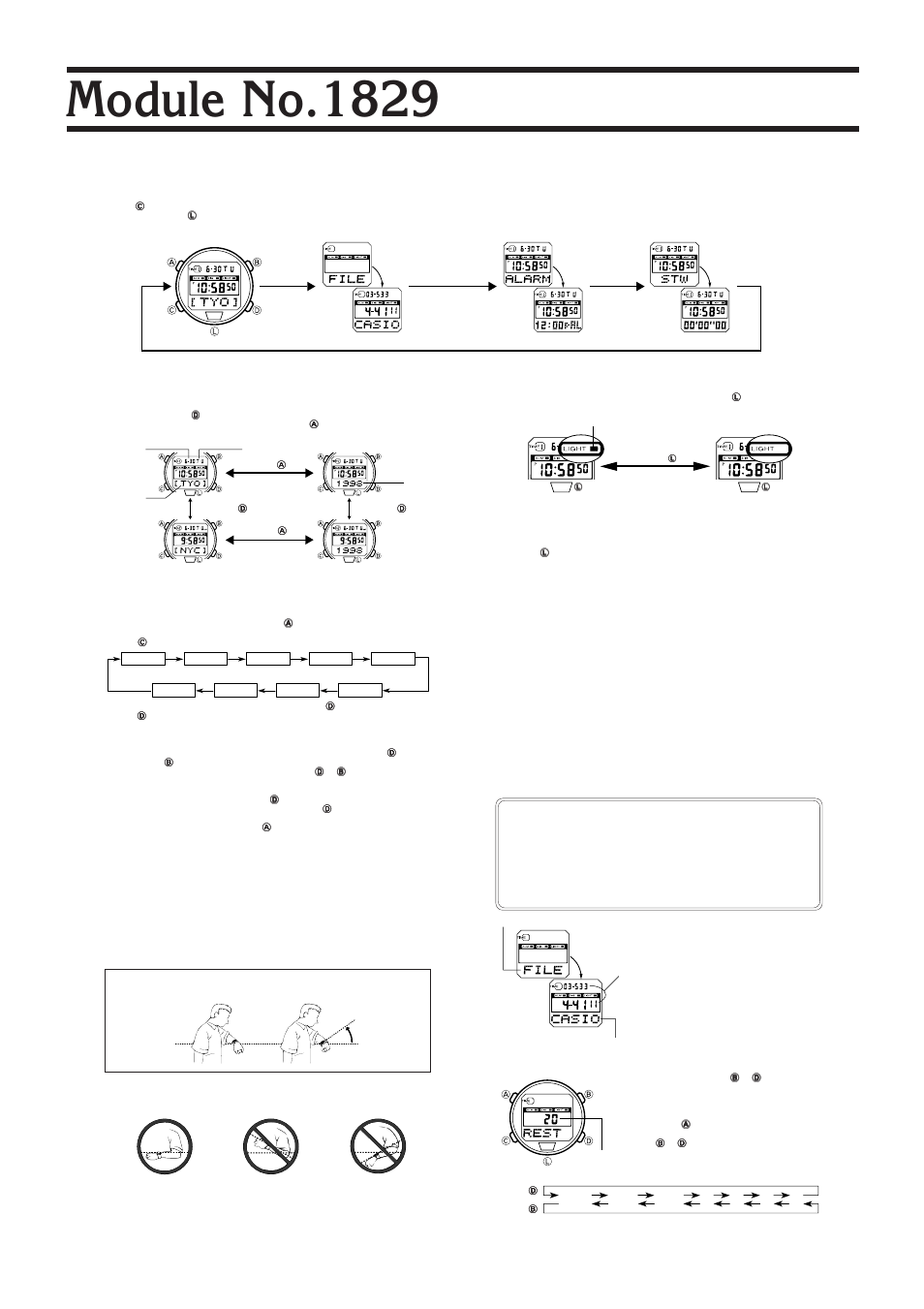 G-Shock MRG-220T-1 User Manual | 2 pages