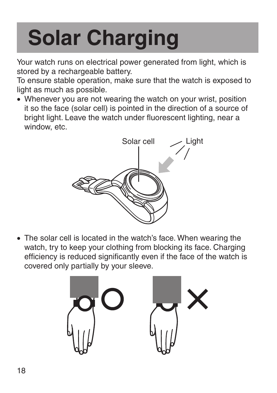 Solar charging | G-Shock MRG-8100B-1A User Manual | Page 19 / 92