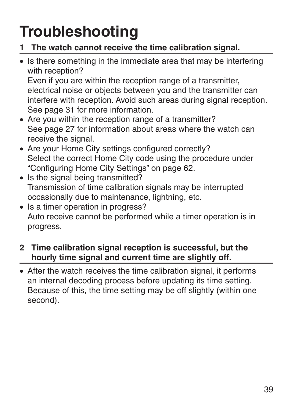 Troubleshooting | G-Shock MRG-8100B-1A User Manual | Page 40 / 92