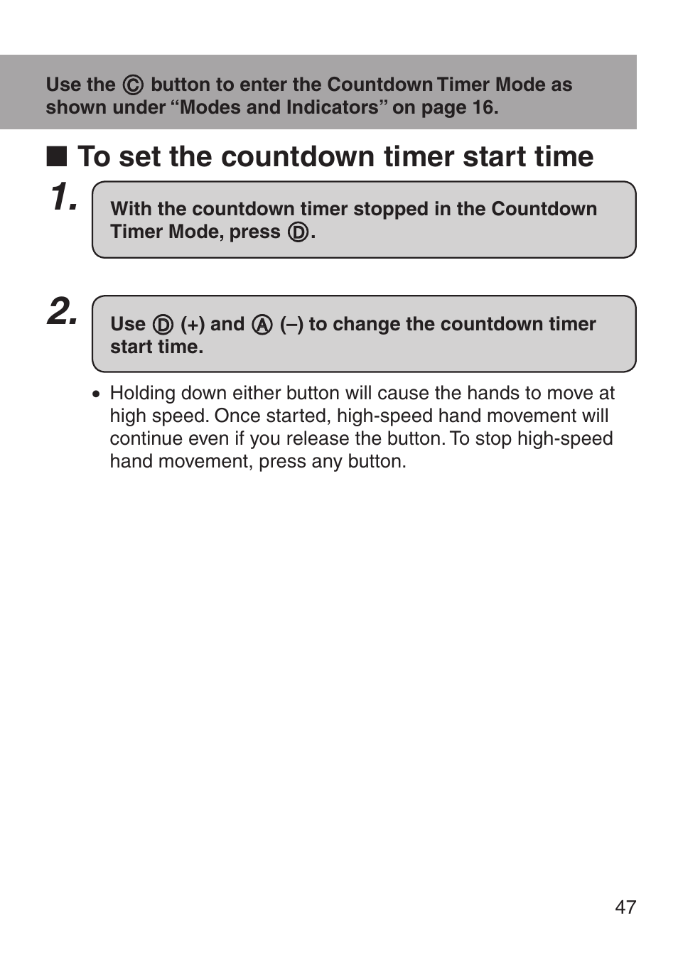 Countdown timer | G-Shock MRG-8100B-1A User Manual | Page 48 / 92