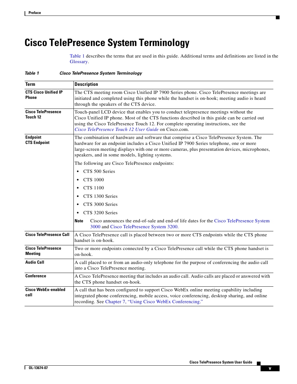 Cisco telepresence system terminology | Cisco OL-13674-07 User Manual | Page 3 / 4