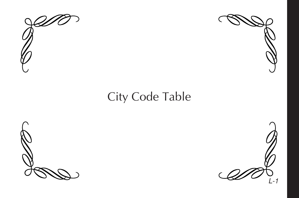 City code table | G-Shock GW-9200BPJ-1 User Manual | Page 139 / 141