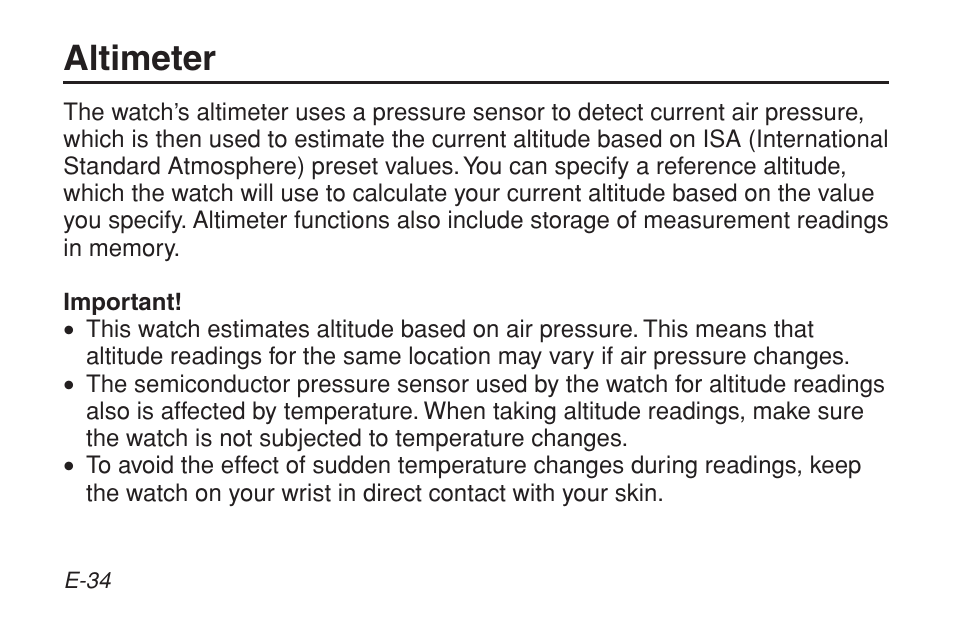 Altimeter | G-Shock GW-9200BPJ-1 User Manual | Page 36 / 141