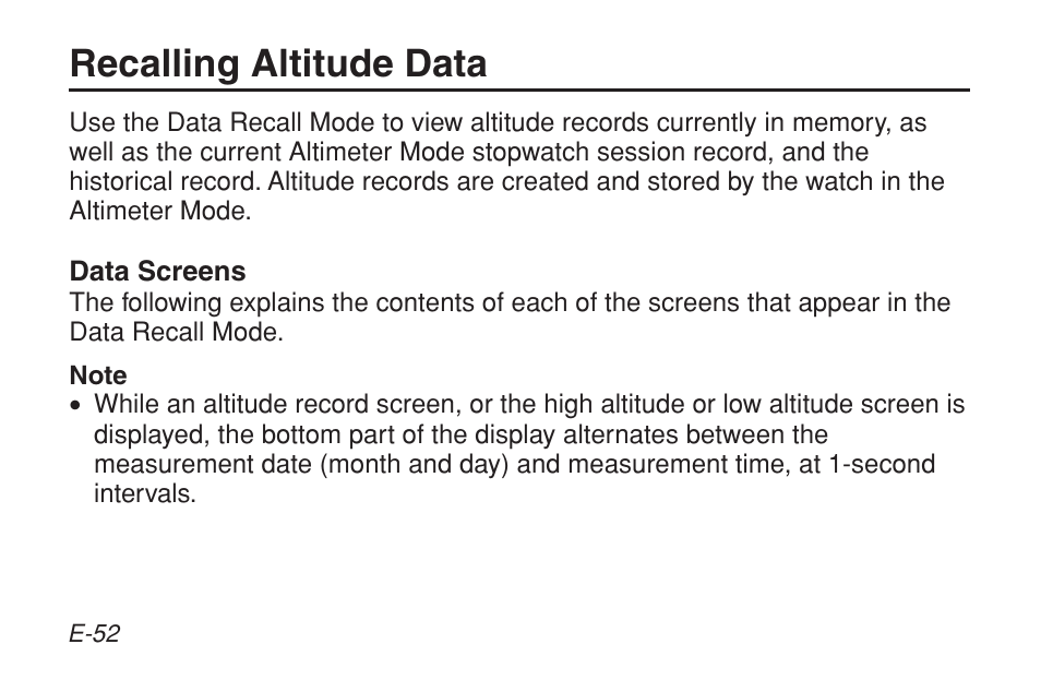 Recalling altitude data | G-Shock GW-9200BPJ-1 User Manual | Page 54 / 141