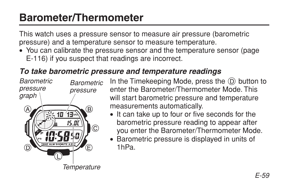 Barometer/thermometer | G-Shock GW-9200BPJ-1 User Manual | Page 61 / 141