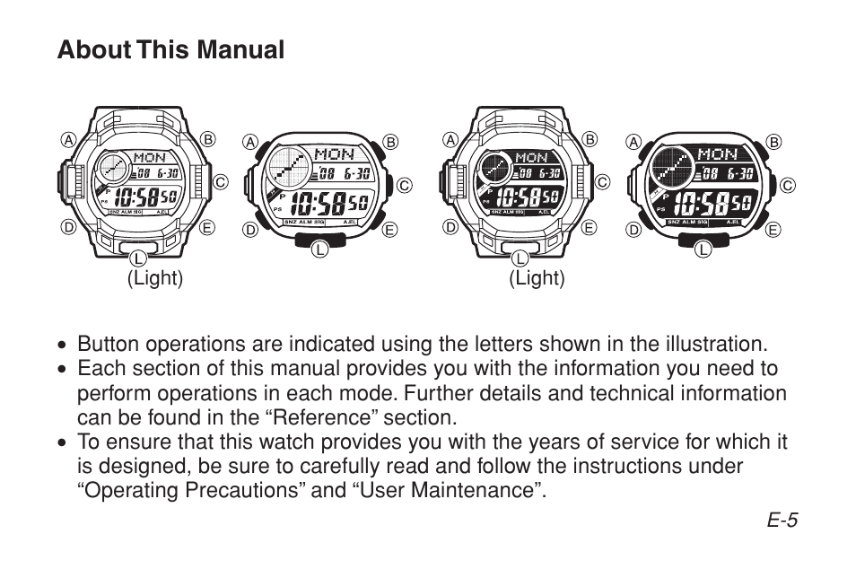 G-Shock GW-9200BPJ-1 User Manual | Page 7 / 141