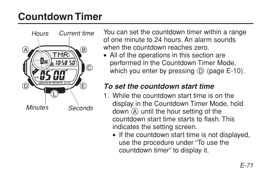 Countdown timer | G-Shock GW-9200BPJ-1 User Manual | Page 73 / 141