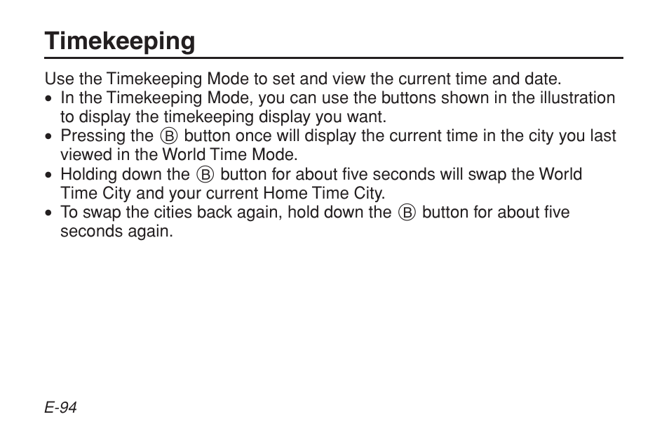 Timekeeping | G-Shock GW-9200BPJ-1 User Manual | Page 96 / 141