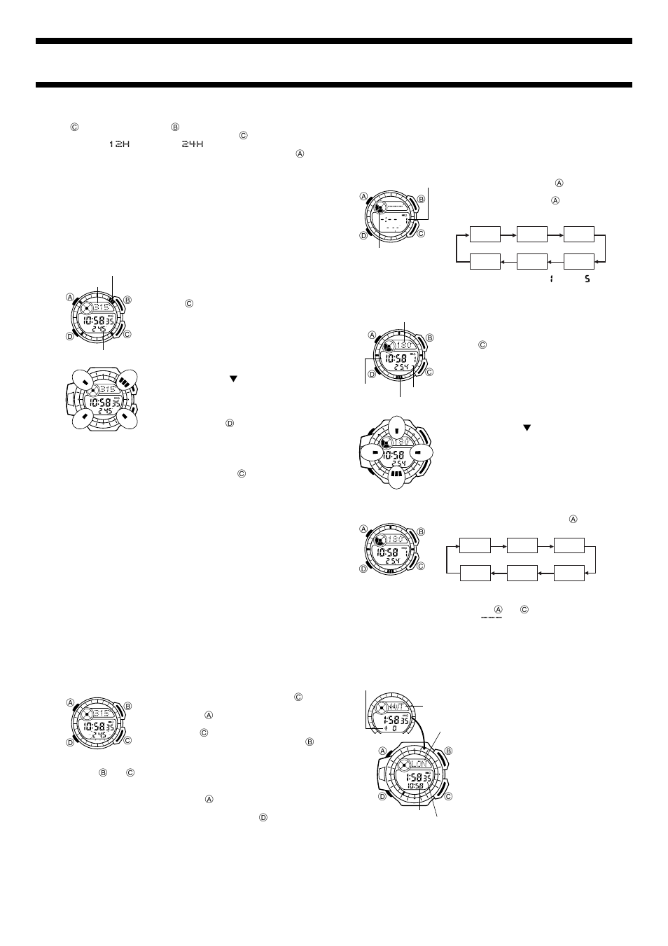 Navigation mode, World time mode | G-Shock DW-9800NKJ-3JR User Manual | Page 2 / 6