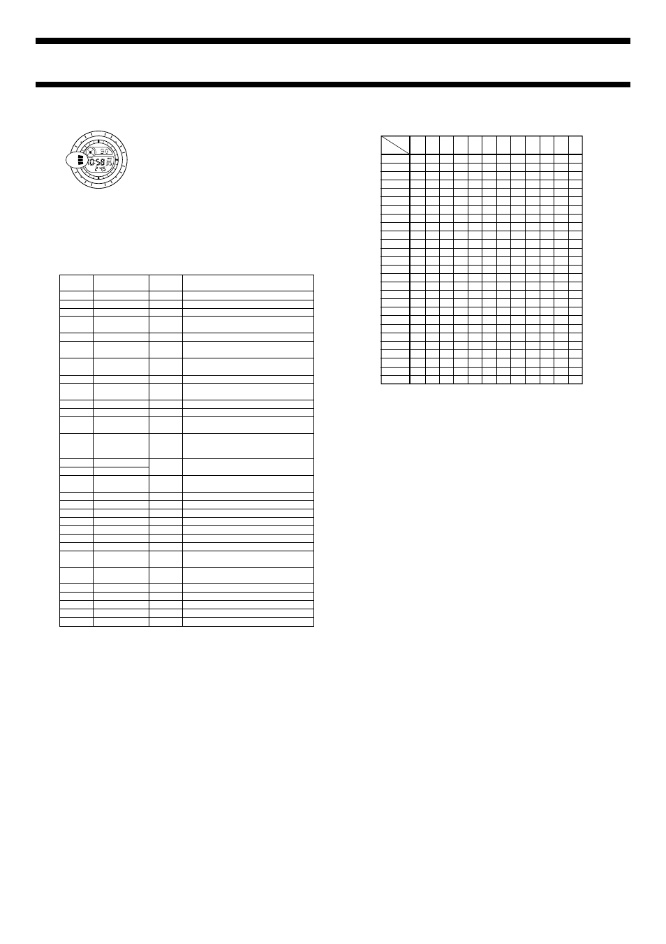 City code table, World climate table | G-Shock DW-9800NKJ-3JR User Manual | Page 6 / 6