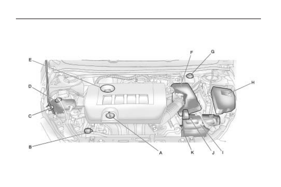 Engine compartment overview, Engine compartment, Overview -6 | Pontiac 2010 Vibe User Manual | Page 190 / 318