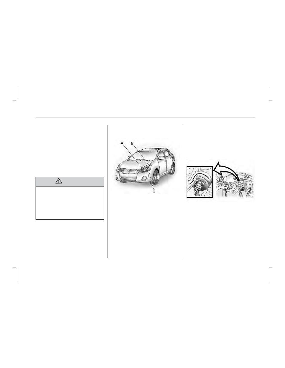 Bulb replacement | Pontiac 2009 Vibe User Manual | Page 203 / 318