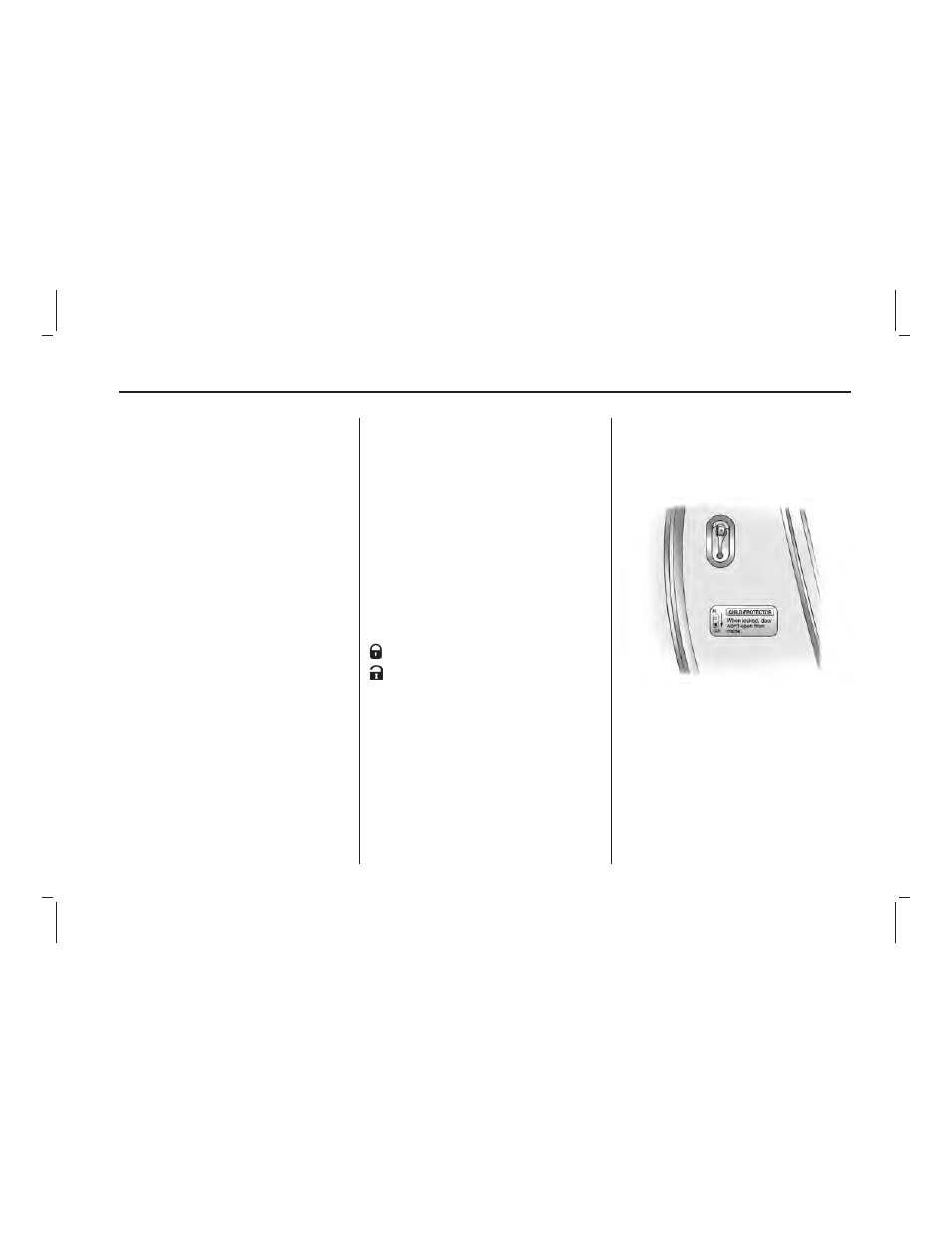 Power door locks, Rear door security locks | Pontiac 2009 Vibe User Manual | Page 65 / 318