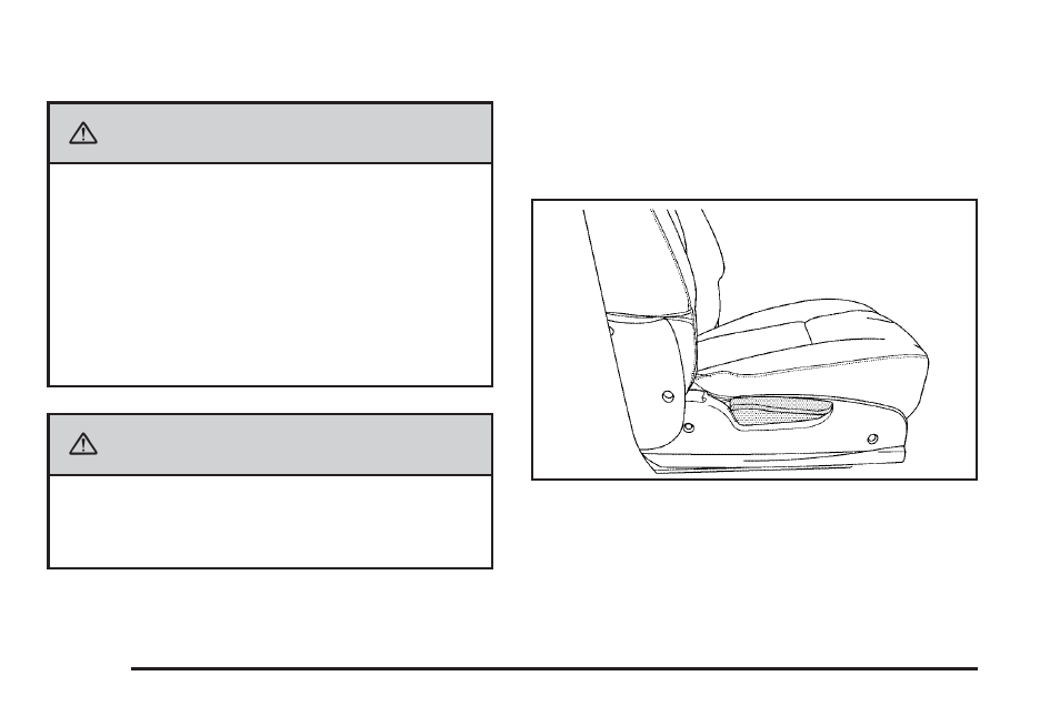 Passenger folding seatback, Passenger folding seatback -8, Caution | Pontiac 2009 Torrent User Manual | Page 12 / 436