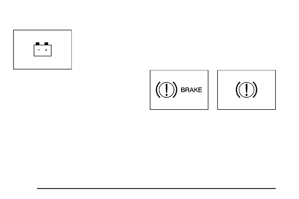 Charging system light, Brake system warning light | Pontiac 2009 Torrent User Manual | Page 154 / 436