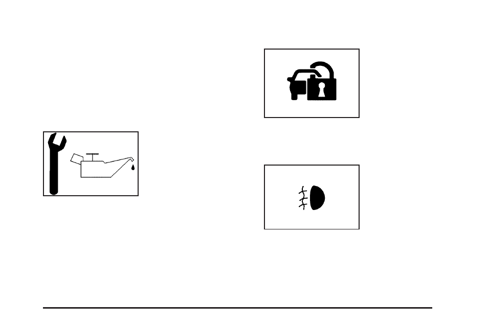 Change engine oil light, Security light, Fog lamp light | Pontiac 2009 Torrent User Manual | Page 161 / 436