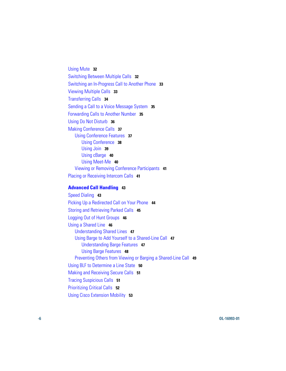Cisco 7970 Series User Manual | Page 6 / 92
