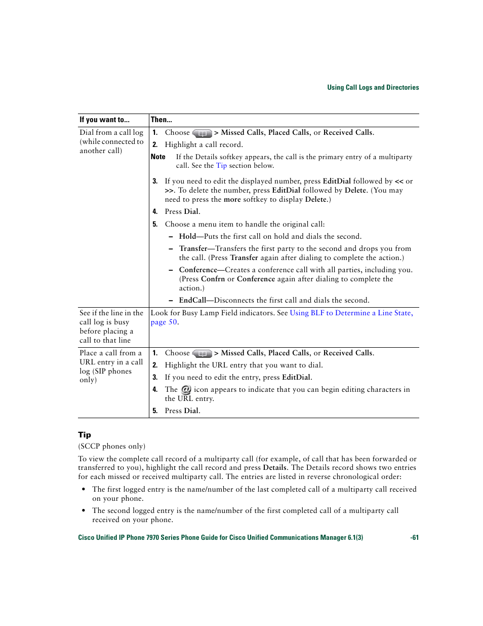 Cisco 7970 Series User Manual | Page 61 / 92