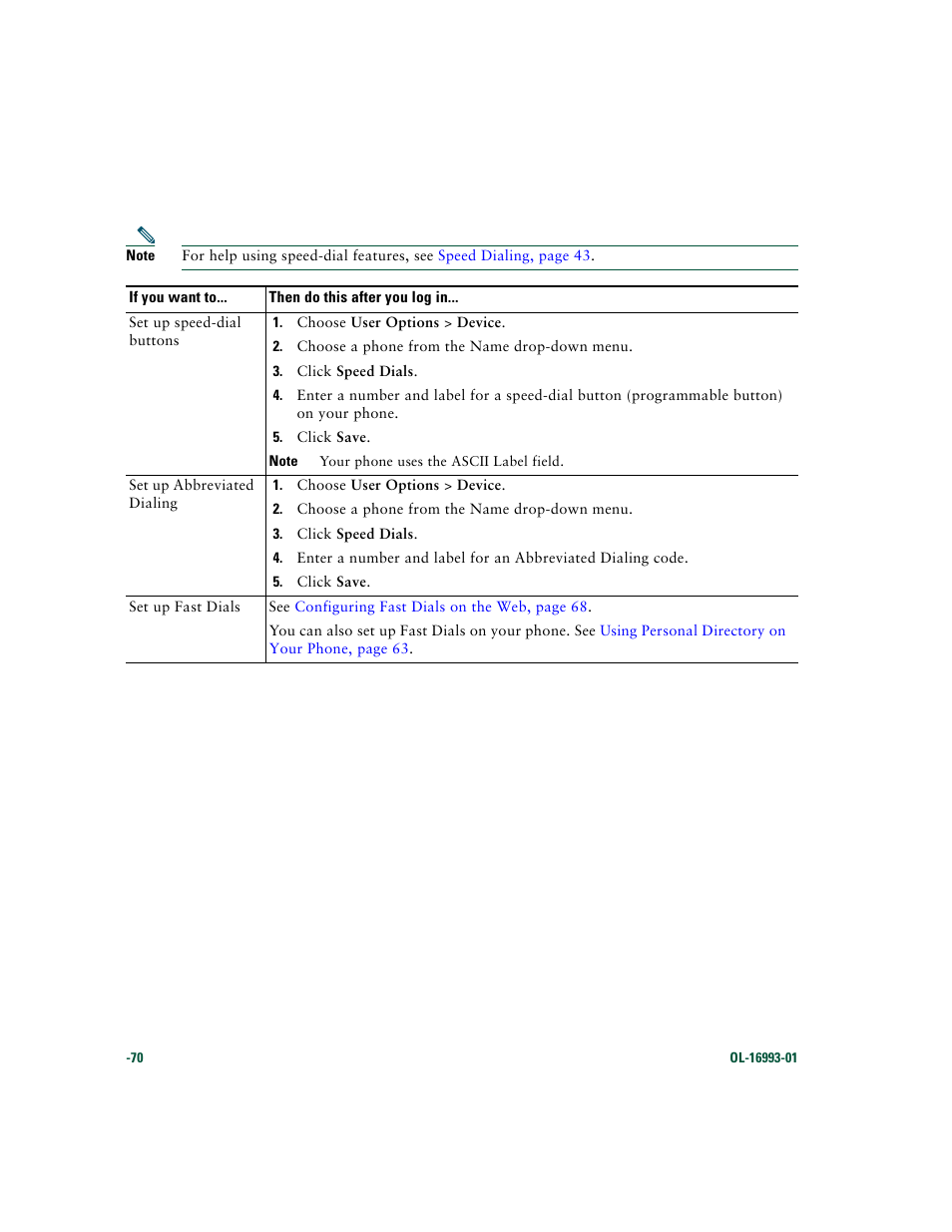 Cisco 7970 Series User Manual | Page 70 / 92