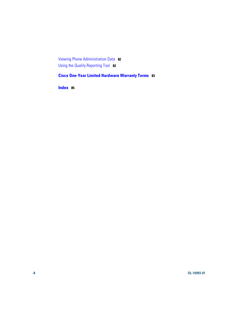 Cisco 7970 Series User Manual | Page 8 / 92