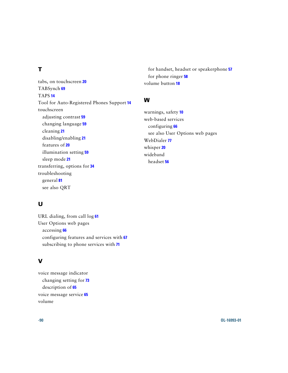Cisco 7970 Series User Manual | Page 90 / 92